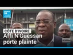 Présidentielle en Côte d'Ivoire : Affi N'Guessan porte plainte pour le rejet de sa candidature