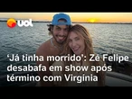 Zé Felipe faz desabafo e surpreende fãs em Portugal após fim do casamento com Virgínia, veja vídeo