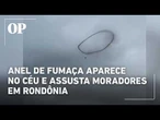 Anel de fumaça parece céu durante operação contra garimpo ilegal em RO