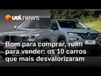 Renault, BMW, e Honda: os 10 carros que mais desvalorizaram no último ano