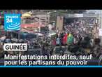 Guinée : manifestations interdites, sauf pour les partisans du pouvoir • FRANCE 24