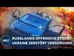 PUTINS KRIEG: Schwere Verluste für Russland – Ukraine trifft Nachschubwege – Offensive gestoppt