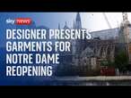 Watch: French fashion designer Jean-Charles de Castelbajac presents designs for Notre Dame reopening