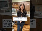 A rural, back road may be why this county's only hospital is scheduled to close
