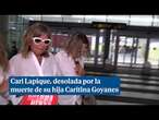 Cari Lapique, desolada, llega a Marbella para despedirse de Caritina Goyanes