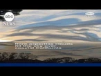 Rare asperitas clouds fill the sky over coastal California