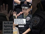 An 8-year-old boy fighting cancer was sworn in as a town's police chief for the day