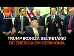 Trump ironiza secretário de Energia em cerimônia sobre computação quântica