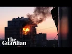 Waves of Russian drones and missiles kill at least 14 people in Kyiv