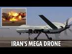 Iran unveils massive battle-ready attack drone - naming the deadly bomb-laden weapon 'Gaza'