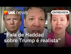 Haddad mostra tranquilidade ao lembrar relação Brasil-EUA para além do governo de Trump, diz Kalil
