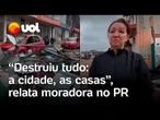 Tornado no Paraná: moradora diz que temporal 'destruiu tudo': 'A cidade, casas e colégio'