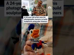 An artist uses his photographic memory to build sculptures using pipe cleaners