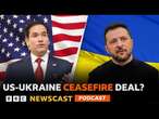 What have the US and Ukraine agreed as part of the 30 day ceasefire? | BBC Newscast