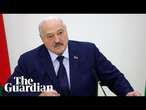 Belarus's reelected president Lukashenko says political opponents 'chose' to go to prison