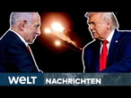 IRAN: "Teheran muss brennen“ Trump-Ansage ignoriert! Israel feuert Raketen! Mullahs reagieren | LIVE