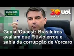 Quaest: Flávio Bolsonaro errou no caso BolsoMaster para 65% e sabia da corrupção de Vorcaro
