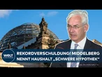 BUNDESTAG: Rekordverschuldung! Ampel-Chefkritiker Middelberg nennt Haushalt „schwere Hypothek“