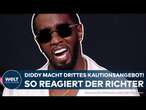 SEAN "DIDDY" COMBS: Drittes Kautionsangebot in Millionenhöhe! US-Rap-Star bleibt weiterhin in Haft