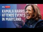 Vice President Kamala Harris attends a youth event in Maryland