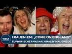 "COME ON ENGLAND" - Fans euphorisiert nach Halbfinal-Einzug bei der Frauen-EM #sport