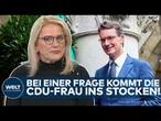 NRW-WAHL: "Wenn Sie sich anschauen" – Hier kommt CDU-Politikerin Stumpp ins Stocken!