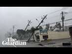 Dashcam footage shows storm pounding Florida's coast before Hurricane Milton's arrival