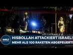 KONFLIKT IM NAHEN OSTEN: Raketenalarm! Hisbollah attackiert Israel! Mehr als 100 Raketen abgefeuert!