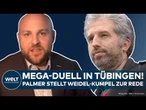 AFD: Mega-Duell in Tübingen! Ex-Grüner Boris Palmer stellt Weidel-Kumpel zur Rede