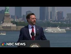 Vance celebrates George Washington at Sail4th 250 in New York Harbor
