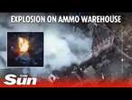 Ukraine FPV drone unleashes MASSIVE explosion annihilating Russian ammunition warehouse