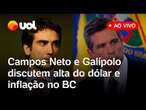 Dólar bate R$ 6,30: Campos Neto e Galípolo falam ao vivo em reunião do Banco Central; acompanhe