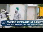 GEFAHRGUT-ALARM BEI DHL: Weißes Pulver verletzt zwölf Menschen – Großalarm nach Paketfund!