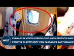 RYANAIR: Im Video! Horror-Flug nach Deutschland! Fenster platzt! Kopf von Passagier ragt hinaus!