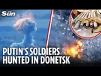 Ukraine ELIMINATES Russian rocket launcher sparking explosive mushroom cloud in Donetsk