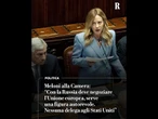 Meloni alla Camera: "Con la Russia deve negozia l'Ue"
