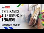 Thousands flee homes in Lebanon after Israeli evacuation orders | Israel-Hezbollah conflict