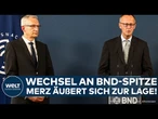 BND: Wechsel an Spitze des deutschen Auslandsgeheimdienstes! Merz äußert sich zur Lage