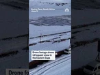 Drone footage shows rare snow on Eastern Cape mountains as cold front strikes South Africa