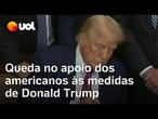 Trump perde apoio da maioria dos americanos em relação à política migratória, segundo pesquisa