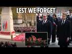 Starmer joins Macron for Armistice Day as world honours the fallen with poignant two minute silence