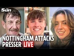 LIVE: Nottingham attacks families hold press conference