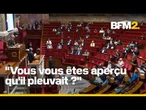 Les orages provoquent une fuite d'eau en plein débat à l'Assemblée nationale