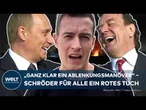 UKRAINE-KRIEG: Putins cleverer Schachzug ‒ Schröder sorgt für Wirbel und lenkt von Front-Stress ab