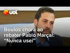 Boulos chora ao rebater fake news de Pablo Marçal:'Nunca usei cocaína e desafio a apresentar provas'