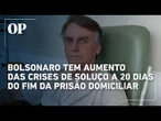 Bolsonaro tem aumento das crises de soluço a 20 dias do fim da prisão domiciliar