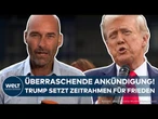 UKRAINE-KRIEG: Überraschende Ankündigung aus den USA! Trump setzt Zeitrahmen für Friedensprozess