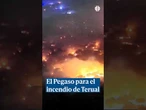 La Guardia Civil usa el equipo Pegaso en el incendio de Teruel