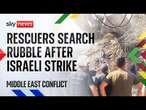 Search and rescue operation after Israeli airstrike near Sidon | Israel-Hezbollah conflict