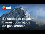 Ex-soldados britânicos escalam o Monte Everest com ajuda do polêmico gás xenônio; confira